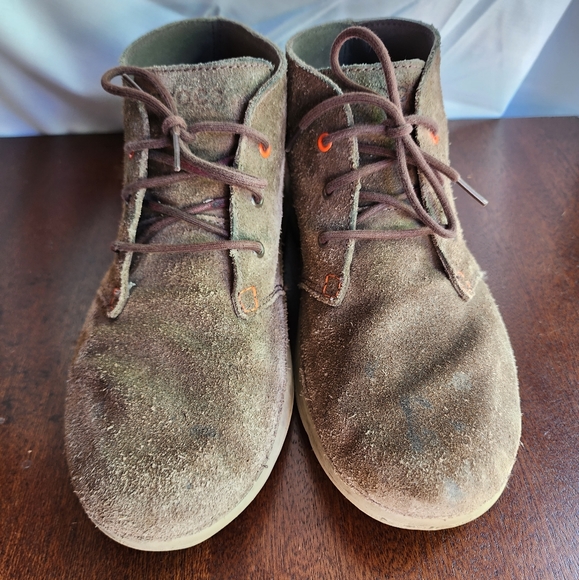 CROCS Thompson Desert Chukka Ankle Boots Men's Brown Leather Lace-up size 12 - Picture 5 of 14